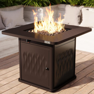 EAST OAK Propane Fire Pit Table 32 inch 50000 BTU